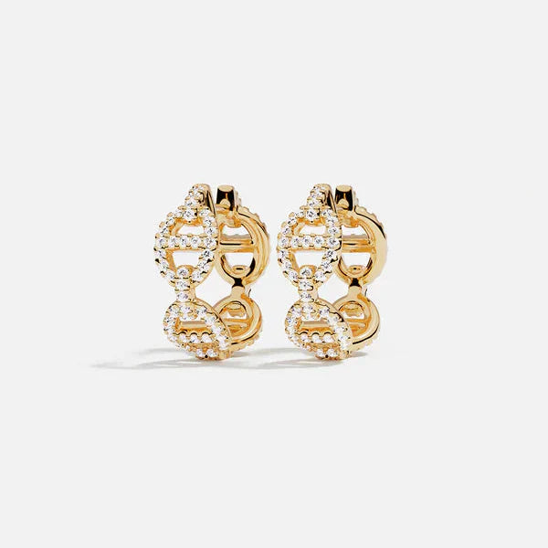 Isla Marina Gold Hoop Earrings