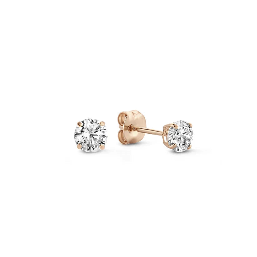 Larmes de Lune Gold Stud Earrings