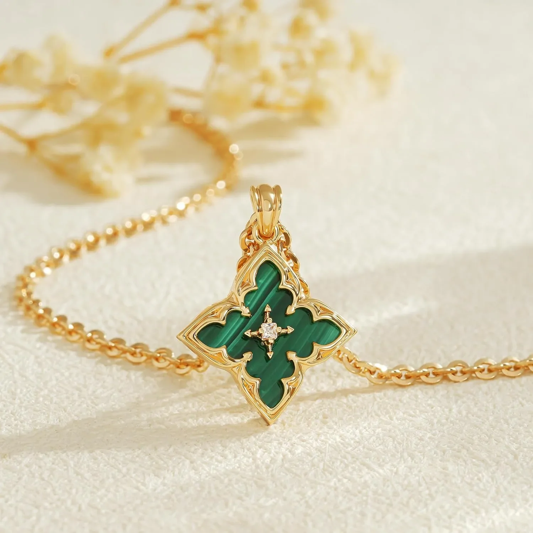 Emerald Clover Necklace