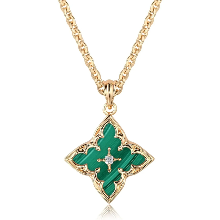 Emerald Clover Necklace